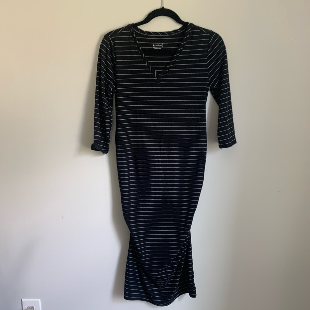 Maternity striped dress